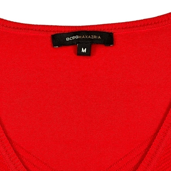 BCBGMaxAzria Knit Sweater Vest. V-Neck. Red Size Medium #1272 - Picture 5 of 8